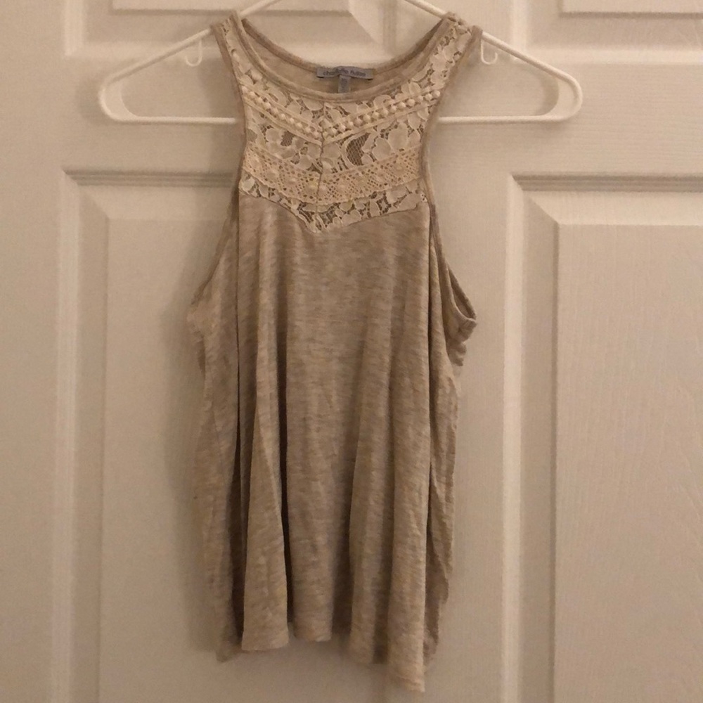 Tan racerback tank